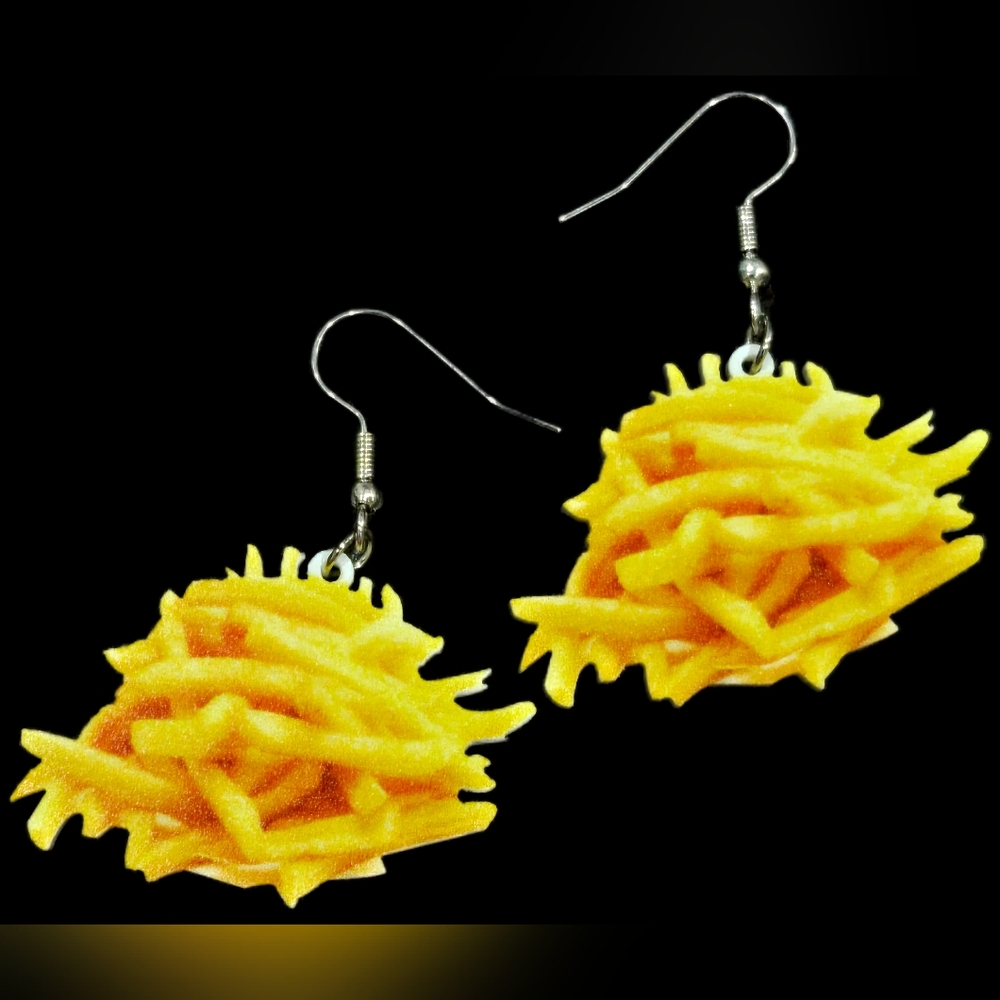 Fry-Themed Earrings